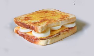 Bacon cheese and egg