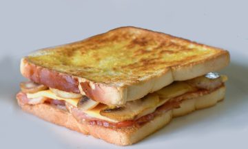 Bacon cheese and mushroom